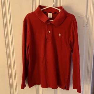 JCrew crew cuts maroon collared shirt boys size 8